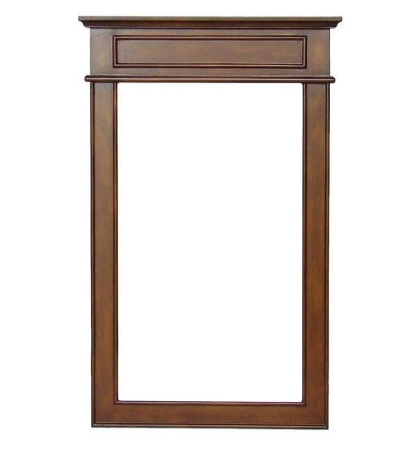 CHANS FURNITURE MR-3048 SANFORD 24 INCH BROWN WALL MIRROR