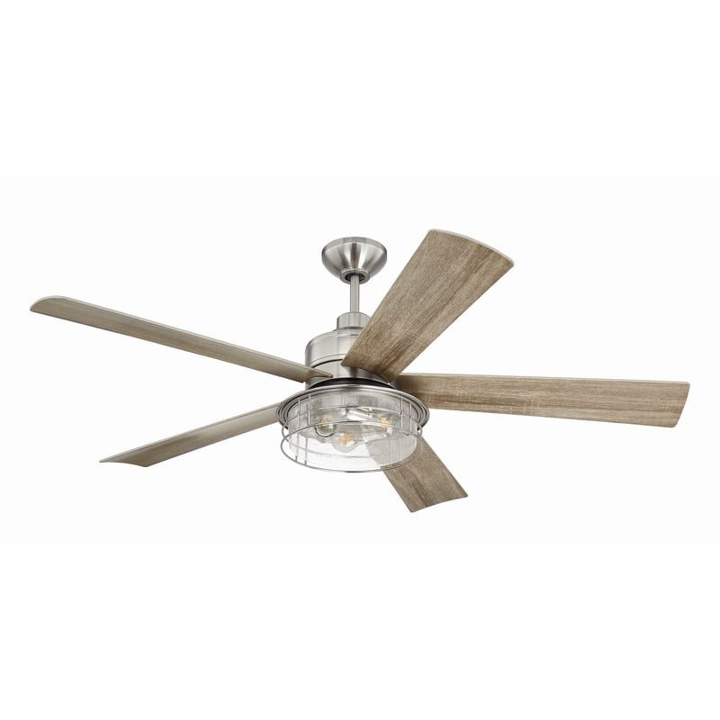 CRAFTMADE GAR56 GARRICK 56 INCH CEILING FAN WITH BLADES AND LIGHT KIT