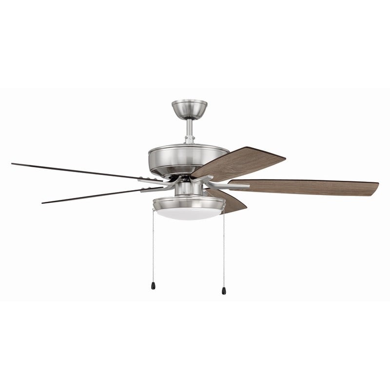 CRAFTMADE P119 PRO PLUS 52 INCH CEILING FAN WITH SLIM PAN LIGHT KIT AND BLADES