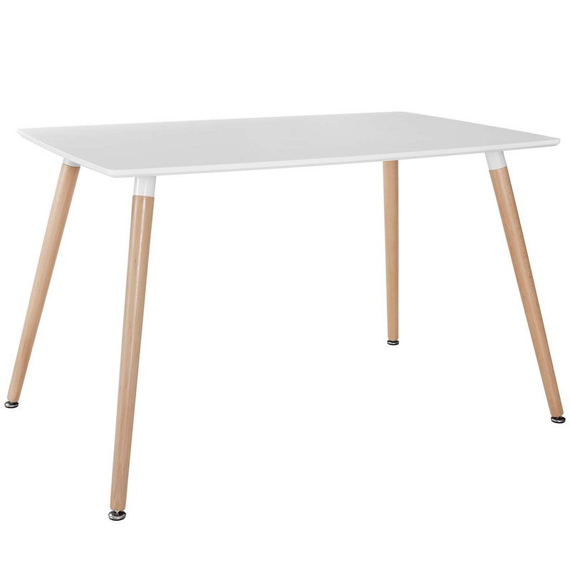 MODWAY EEI-1056-WHI FIELD 47 INCH RECTANGLE DINING TABLE