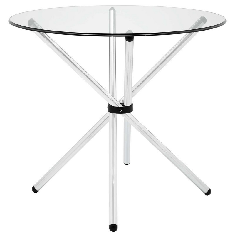 MODWAY EEI-1074-CLR BATON 35 1/2 INCH ROUND DINING TABLE