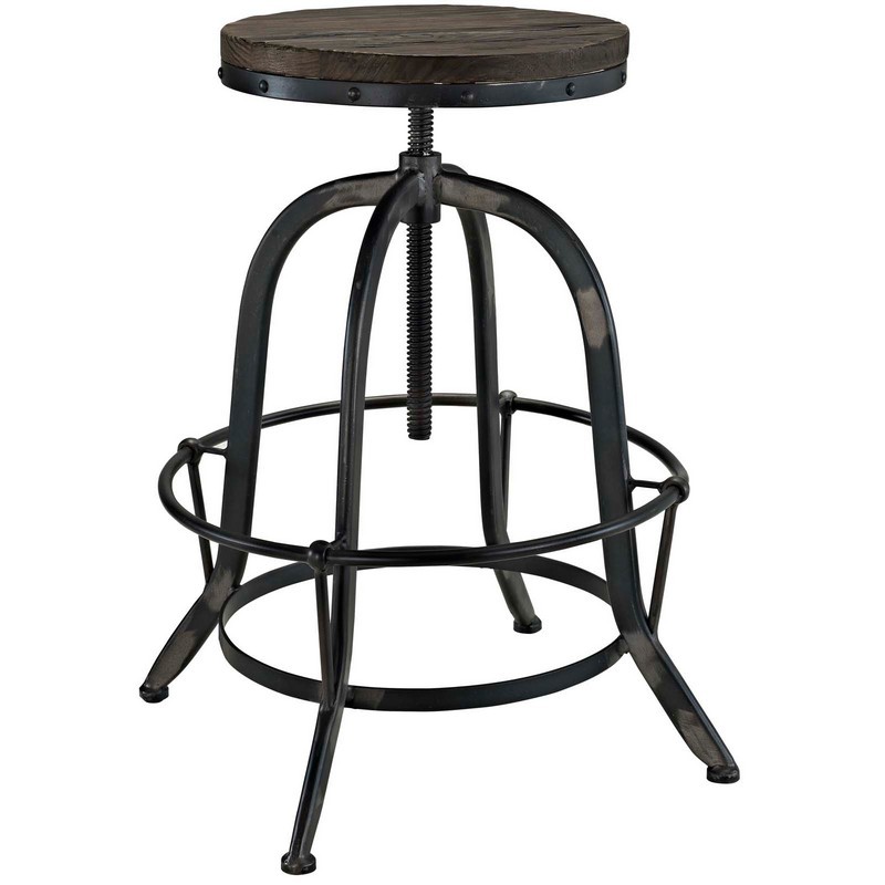 MODWAY EEI-1208 COLLECT 23 1/2 INCH WOOD TOP BAR STOOL