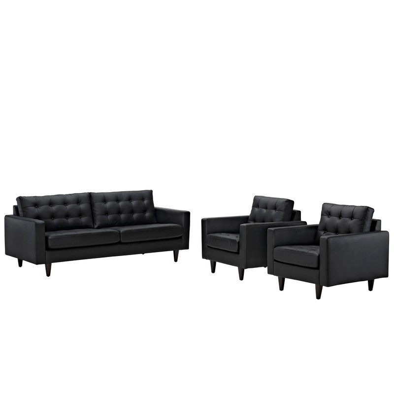 MODWAY EEI-1312 EMPRESS 120 INCH SOFA AND ARMCHAIRS SET OF 3