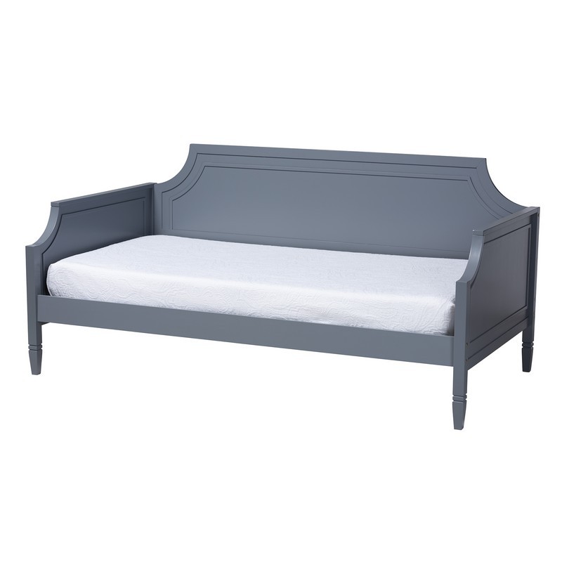 BAXTON STUDIO MARIANA-DAYBED-FULL MARIANA 78 1/4 INCH CLASSIC AND TRADITIONAL FULL SIZE DAYBED