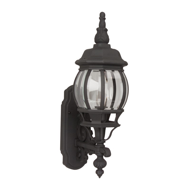 CRAFTMADE Z320-TB FRENCH STYLE 6 1/2 INCH 1 LIGHT SMALL OUTDOOR WALL MOUNT LIGHT - MATTE BLACK