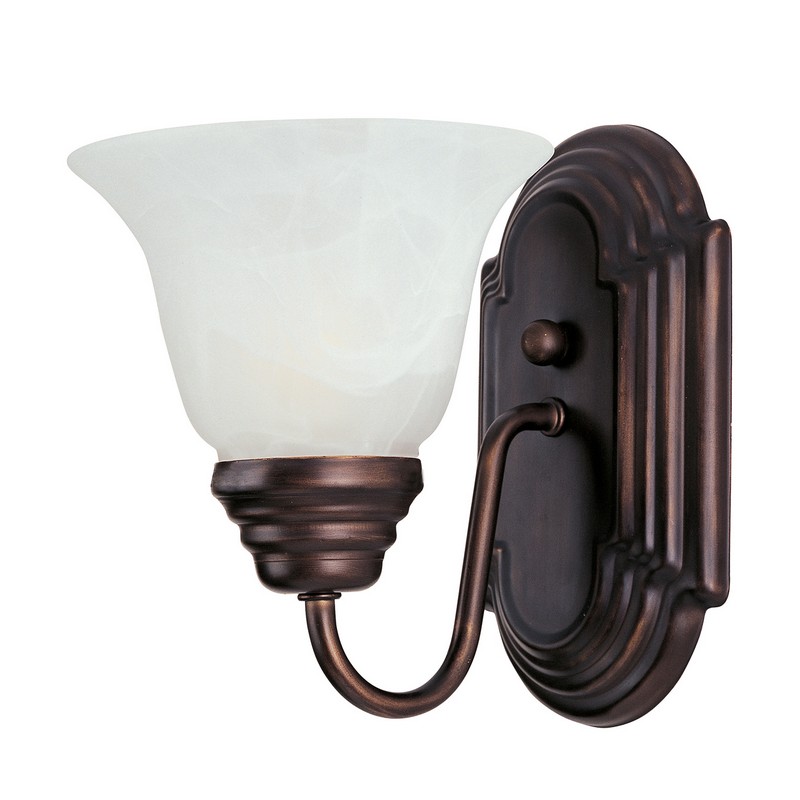 MAXIM LIGHTING 8011MR ESSENTIALS - 801X 6 INCH WALL-MOUNTED INCANDESCENT WALL SCONCE LIGHT