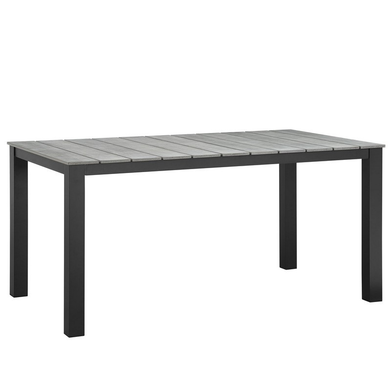 MODWAY EEI-1508 MAINE 63 INCH OUTDOOR PATIO DINING TABLE