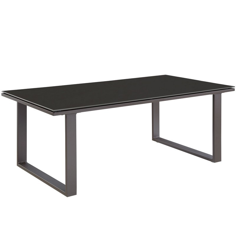 MODWAY EEI-1516 FORTUNA 43 1/2 INCH OUTDOOR PATIO COFFEE TABLE