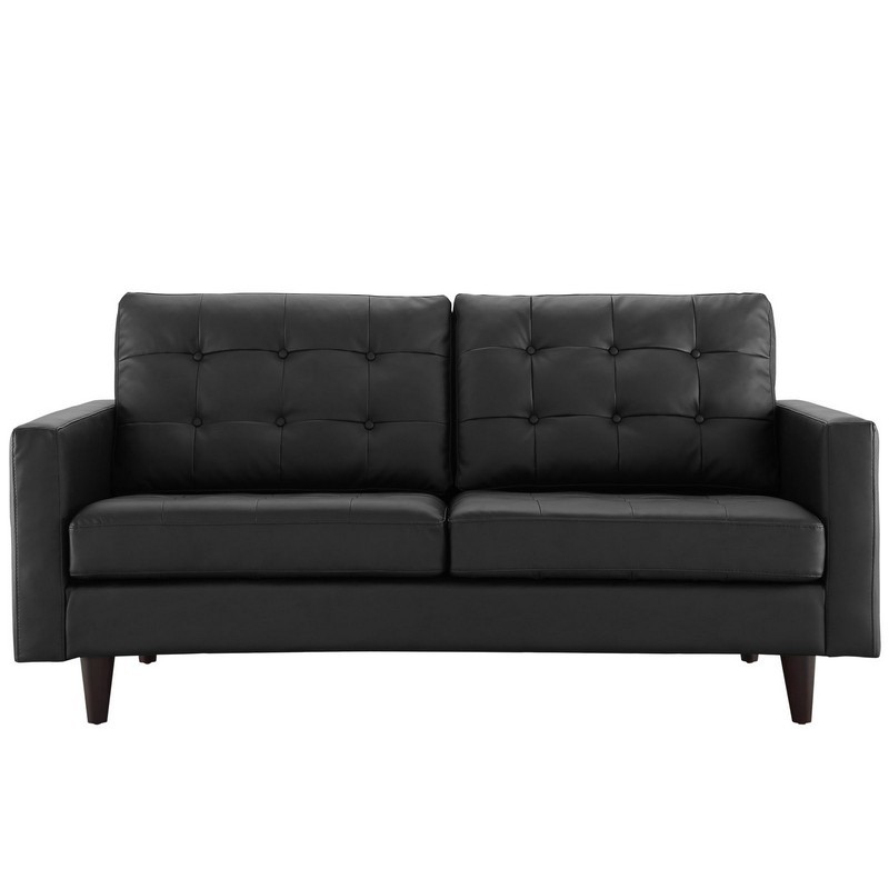 MODWAY EEI-1546 EMPRESS 72 1/2 INCH BONDED LEATHER LOVESEAT