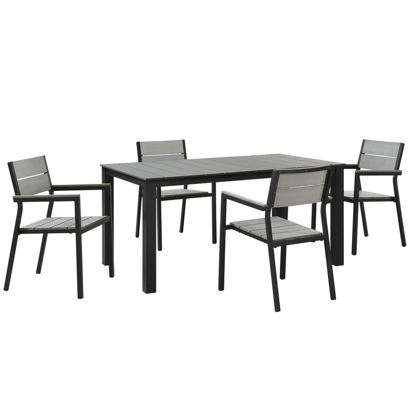 MODWAY EEI-1747 MAINE 5 PIECE OUTDOOR PATIO DINING SET