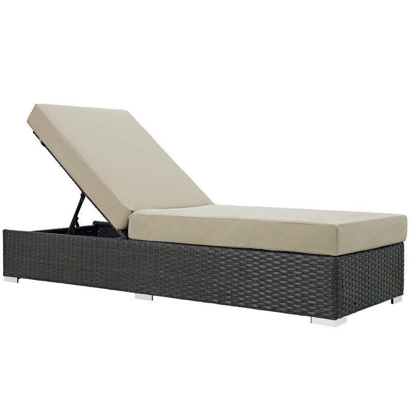 MODWAY EEI-1862 SOJOURN 30 INCH OUTDOOR PATIO SUNBRELLA CHAISE LOUNGE