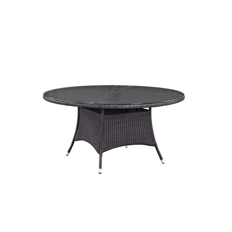 MODWAY EEI-1918-EXP CONVENE 59 INCH ROUND OUTDOOR PATIO DINING TABLE