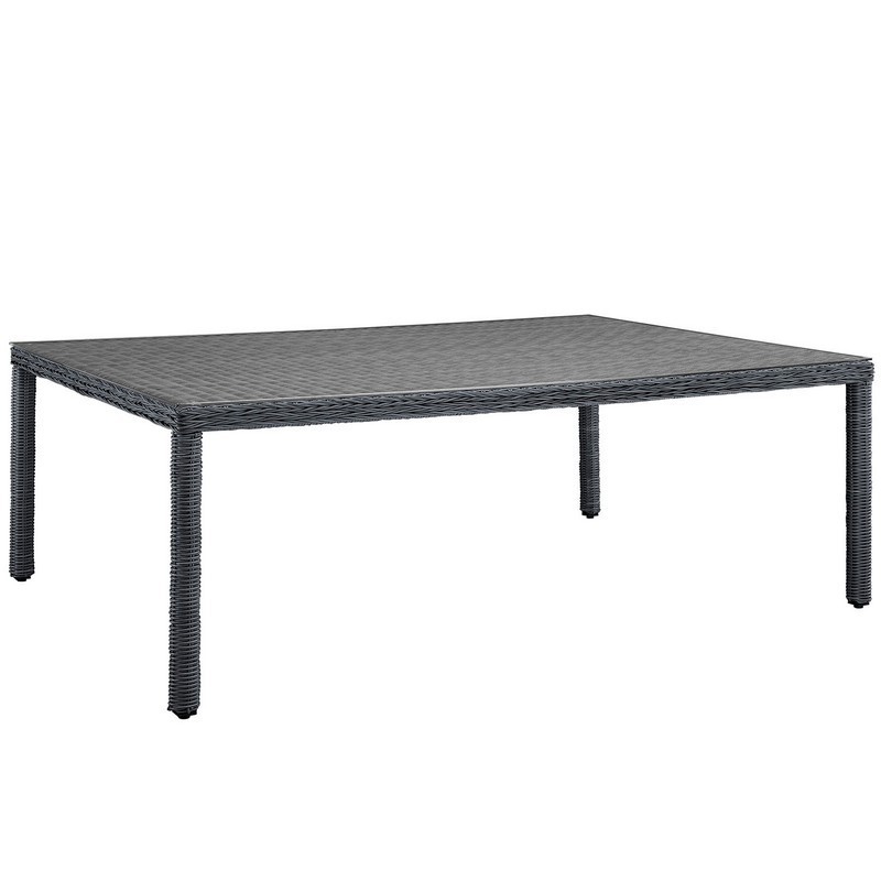 MODWAY EEI-1944-GRY SUMMON 91 INCH OUTDOOR PATIO DINING TABLE