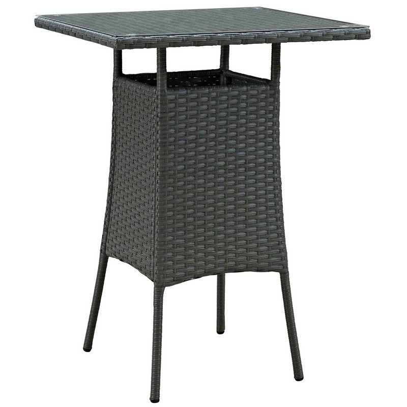 MODWAY EEI-1958-CHC SOJOURN 31 1/2 INCH SMALL OUTDOOR PATIO BAR TABLE