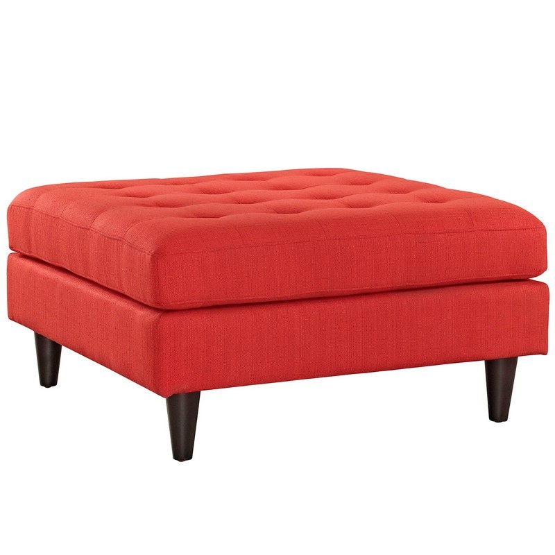 MODWAY EEI-2139 EMPRESS 35 1/2 INCH UPHOLSTERED FABRIC LARGE OTTOMAN