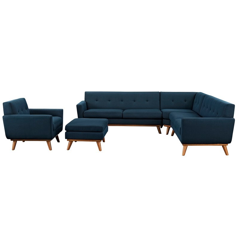 MODWAY EEI-2186 ENGAGE 139 1/2 INCH 5 PIECE SECTIONAL SOFA