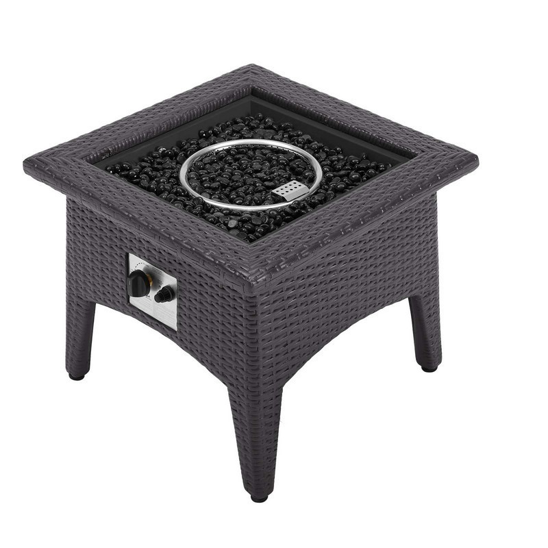 MODWAY EEI-2990-EXP VIVACITY 22 INCH OUTDOOR PATIO FIRE PIT TABLE