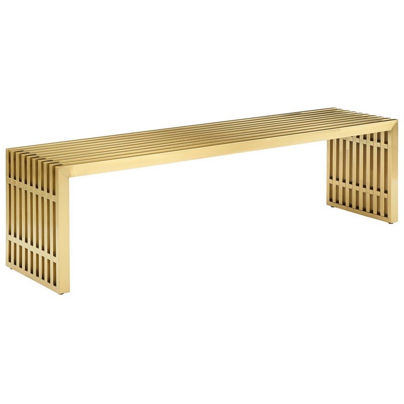MODWAY EEI-3000-GLD GRIDIRON 60 INCH LARGE STAINLESS STEEL BENCH