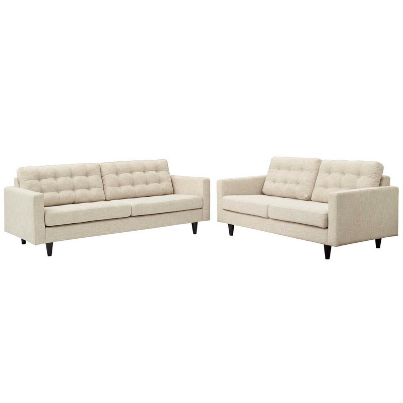 MODWAY EEI-3317 EMPRESS 157 INCH SOFA AND LOVESEAT SET OF 2