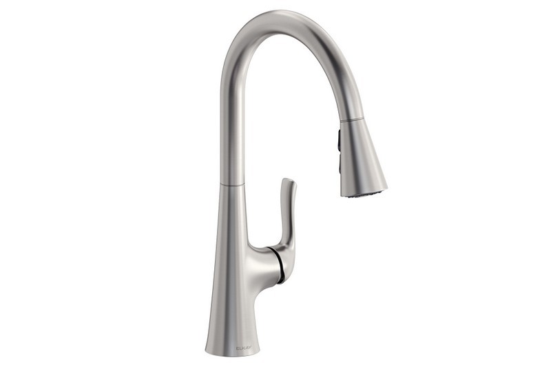 ELKAY LKHA1041 HARMONY 15 1/2 INCH SINGLE HOLE KITCHEN FAUCET WITH PULL DOWN SPRAY AND FORWARD LEVER HANDLE