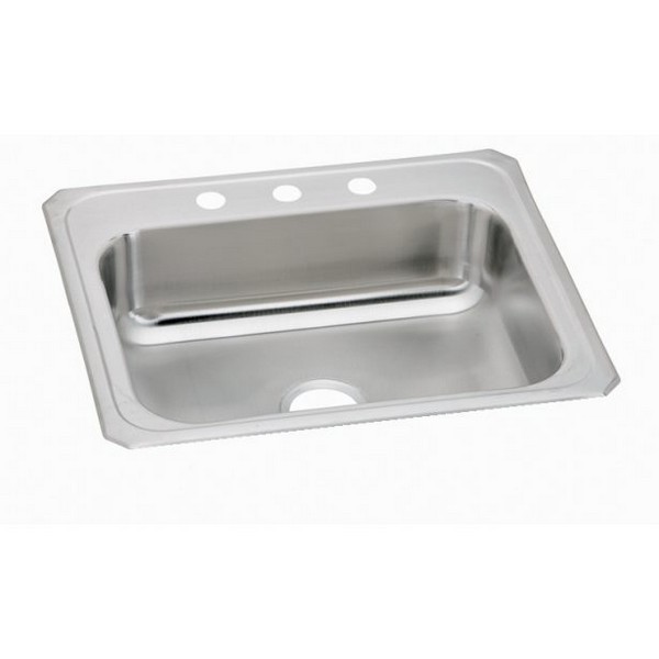 ELKAY CR31220 CELEBRITY 31 INCH SINGLE BOWL DROP-IN STAINLESS STEEL KITCHEN SINK - BRUSHED SATIN