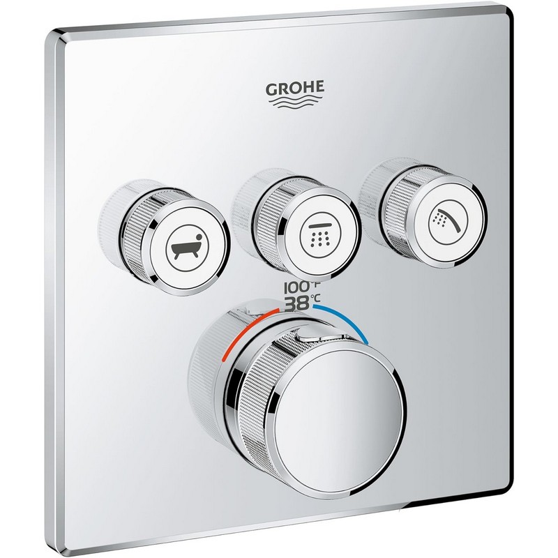 GROHE 29142 GROHTHERM SMARTCONTROL TRIPLE FUNCTION THERMOSTATIC VALVE TRIM
