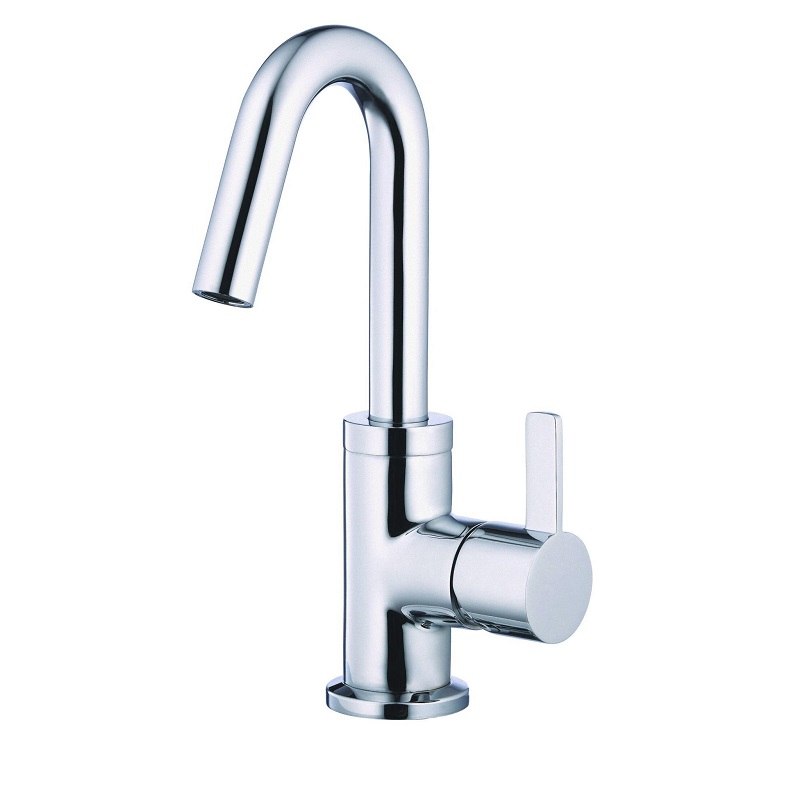 DANZE D222530 AMALFI ONE-HANDLE LAVATORY FAUCET SINGLE HOLE MOUNT  WITH TOUCH DOWN DRAIN AND DECK PLATE , 1.2GPM