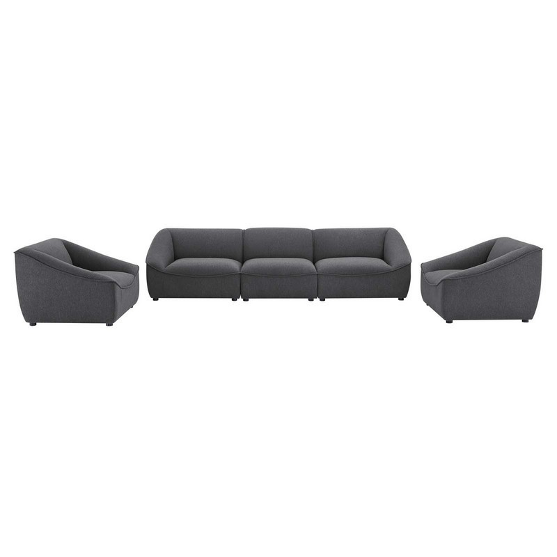 MODWAY EEI-5407 COMPRISE 202 1/2 INCH 5-PIECE LIVING ROOM SET