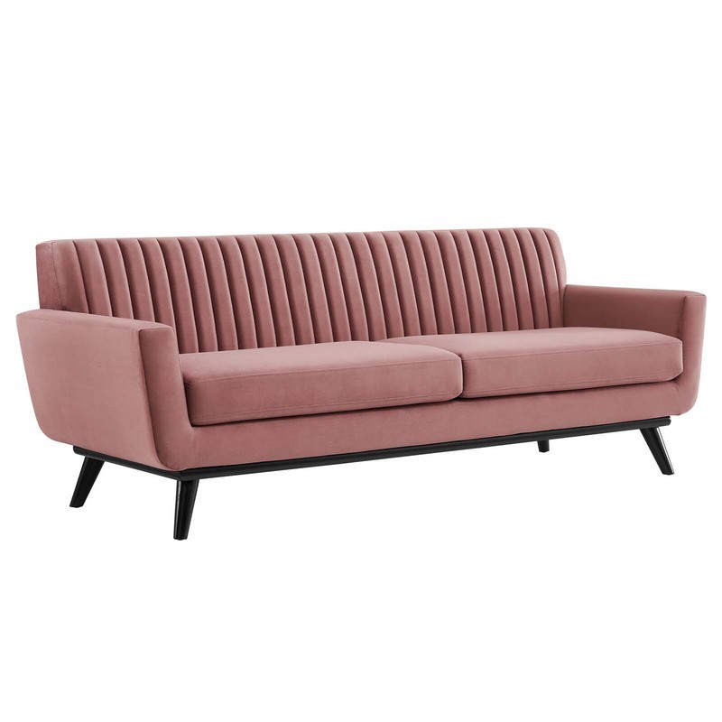 MODWAY EEI-5459 ENGAGE 90 1/2 INCH CHANNEL TUFTED PERFORMANCE VELVET SOFA