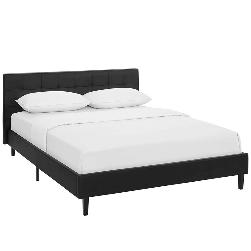 MODWAY MOD-5423 LINNEA 81 INCH FULL FAUX LEATHER BED