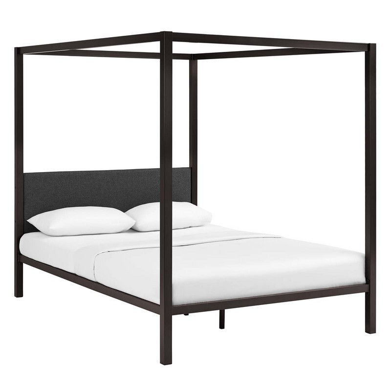 MODWAY MOD-5570 RAINA 85 1/2 INCH QUEEN CANOPY BED FRAME