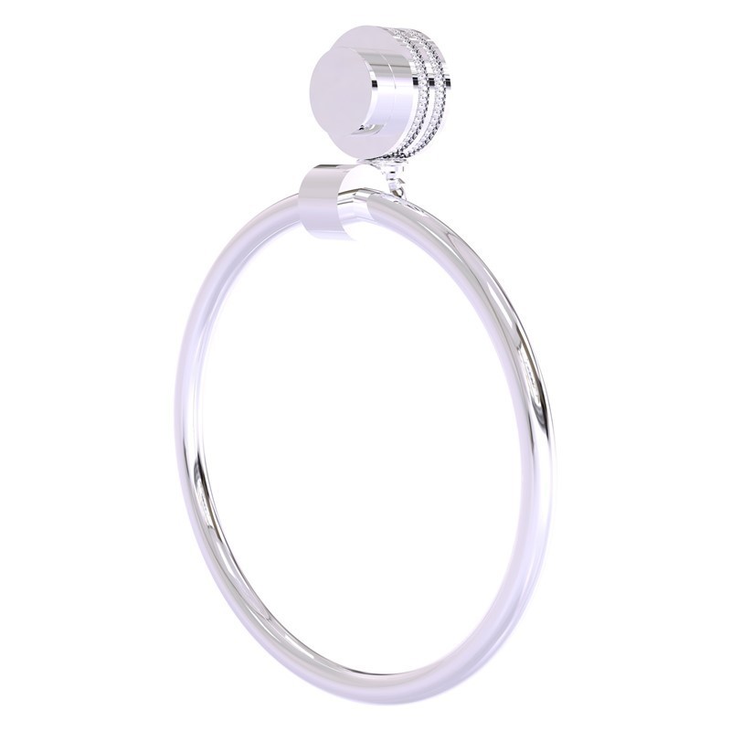 ALLIED BRASS 416D VENUS 6 INCH TOWEL RING WITH DOTTED ACCENT