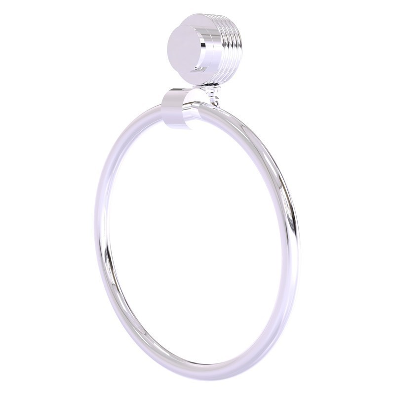 ALLIED BRASS 416G VENUS 6 INCH TOWEL RING WITH GROOVED ACCENT