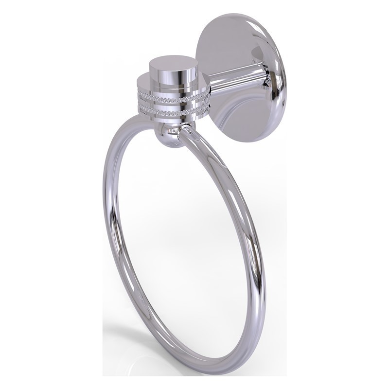 ALLIED BRASS 7116D SATELLITE ORBIT ONE 6 INCH TOWEL RING WITH DOTTED ACCENT