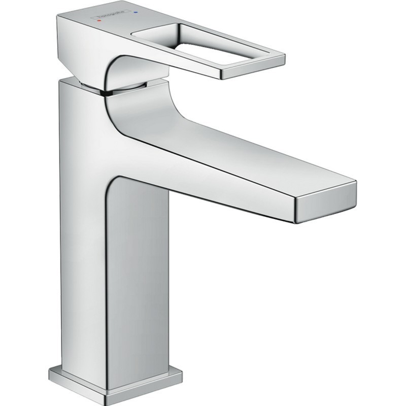 HANSGROHE 74524 METROPOL SINGLE-HOLE FAUCET 110 WITH LOOP HANDLE AND POP-UP DRAIN, 0.5 GPM