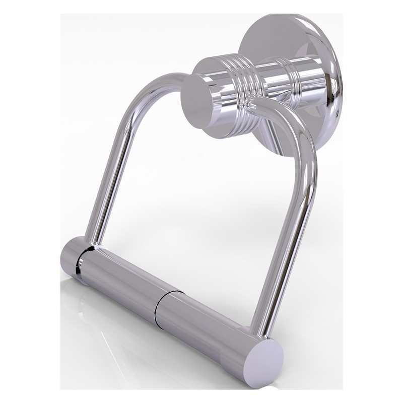 ALLIED BRASS 924G MERCURY 6 INCH 2 POST TOILET TISSUE HOLDER WITH GROOVED ACCENTS