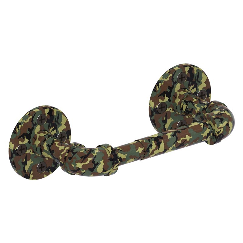 ALLIED BRASS CM-P-120-TP-PT1 CAMO 10 INCH 2 POST TOILET PAPER HOLDER - MILITARY CAMO