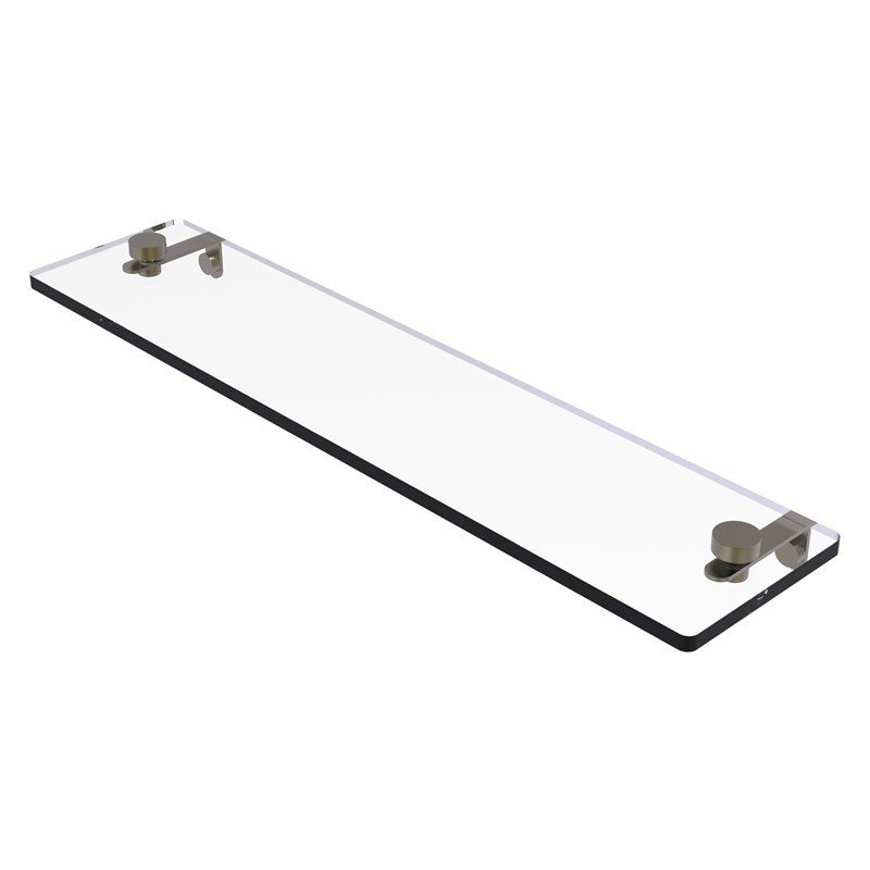 ALLIED BRASS NS-1/22 22 INCH GLASS VANITY SHELF WITH BEVELED EDGES