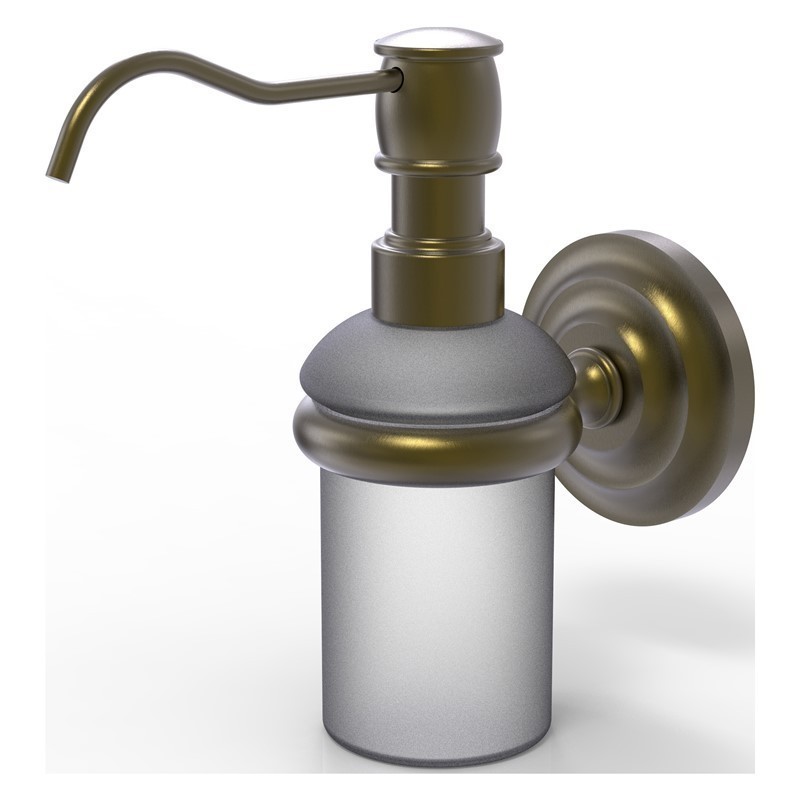 ALLIED BRASS PQN-60 PRESTIGE QUE-NEW 3 INCH WALL MOUNTED SOAP DISPENSER