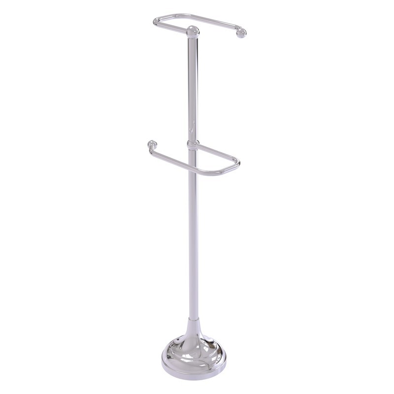 ALLIED BRASS TS-29 11 INCH FREE STANDING TWO ROLL TOILET TISSUE STAND