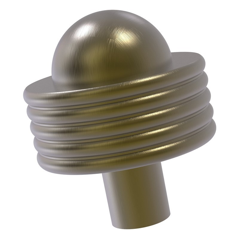 ALLIED BRASS 101AG 1 1/2 INCH CABINET KNOB WITH GROOVED ACCENT