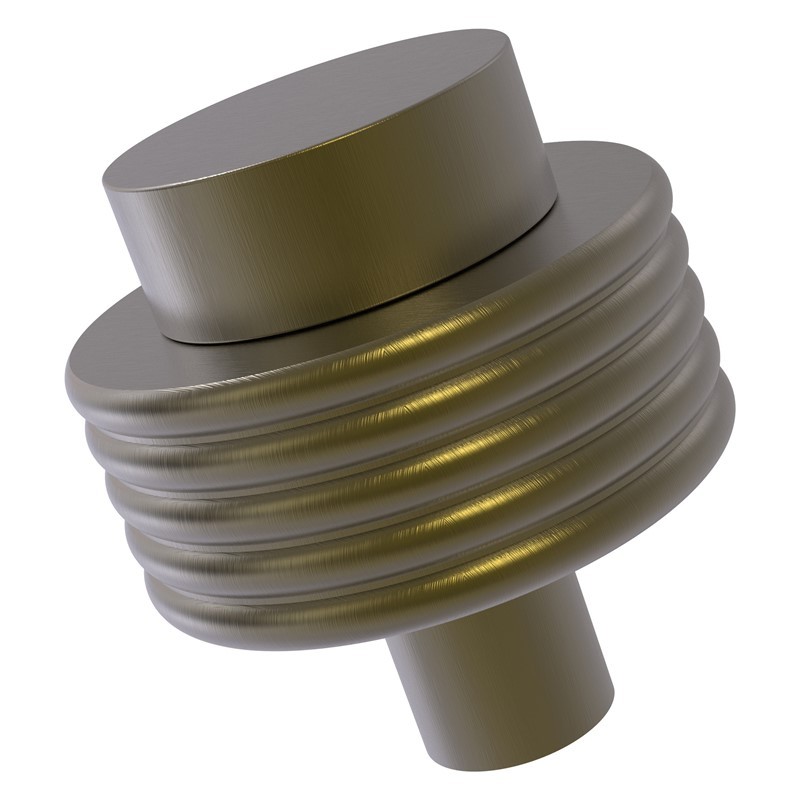 ALLIED BRASS 101G 1 1/2 INCH CABINET KNOB WITH GROOVED ACCENT