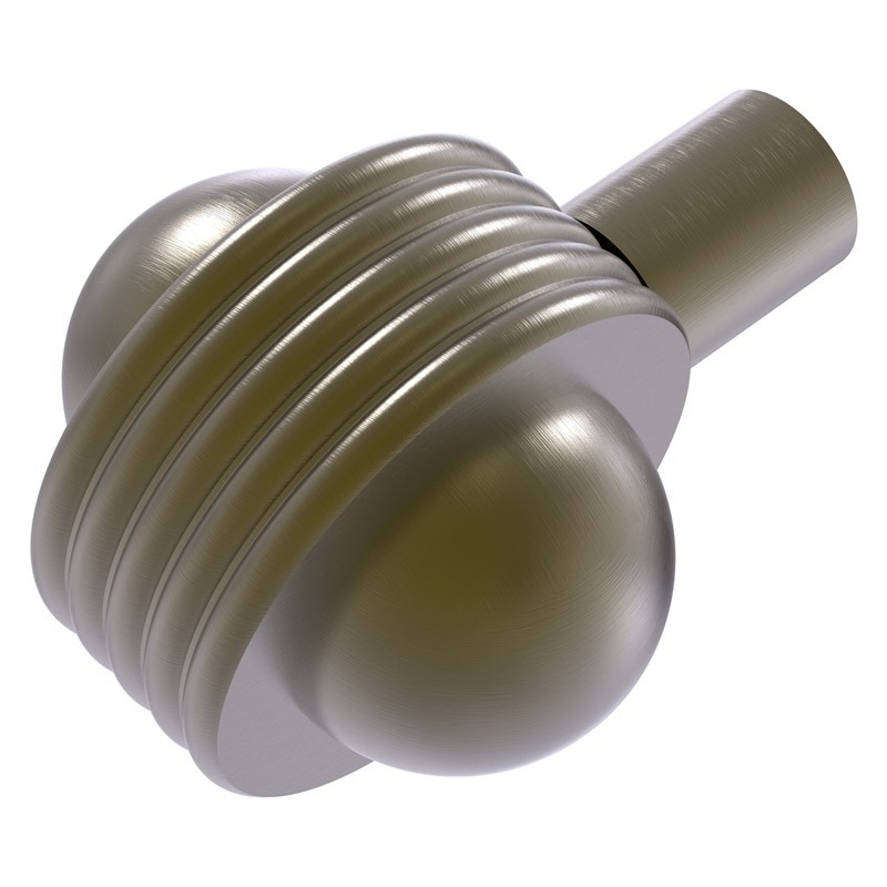 ALLIED BRASS 102AG 1 1/2 INCH CABINET KNOB WITH GROOVED ACCENT