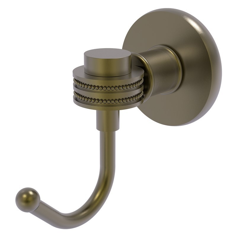 ALLIED BRASS 2020D CONTINENTAL 2 3/4 INCH ROBE HOOK WITH DOTTED ACCENTS