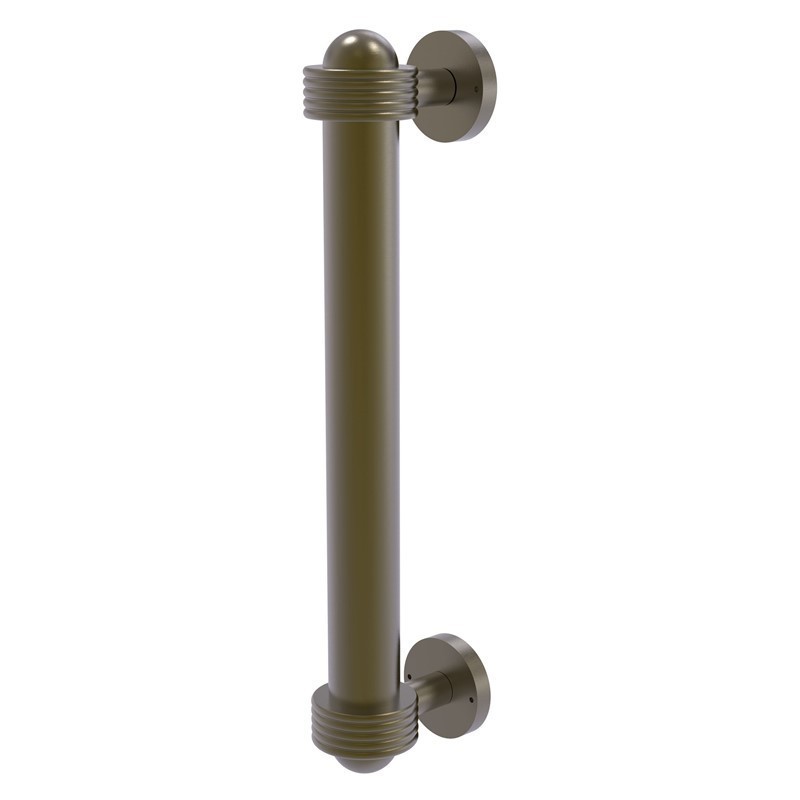 ALLIED BRASS 402AG 8 INCH DOOR PULL WITH GROOVED ACCENTS