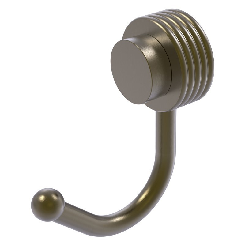 ALLIED BRASS 420G VENUS 1 1/2 INCH ROBE HOOK WITH GROOVED ACCENTS