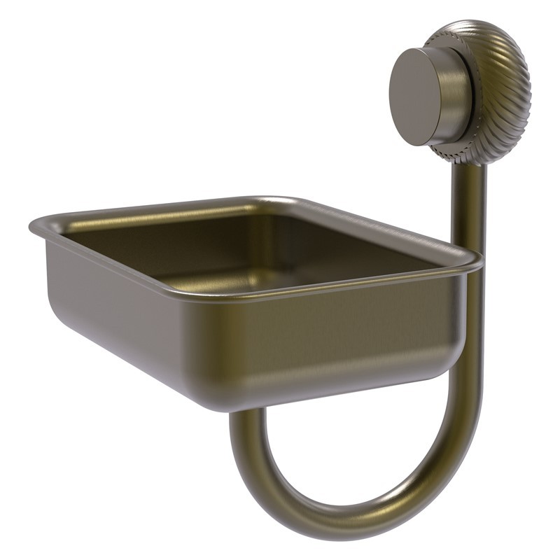 ALLIED BRASS 432T VENUS 5 INCH WALL MOUNTED SOAP DISH WITH TWISTED ACCENTS