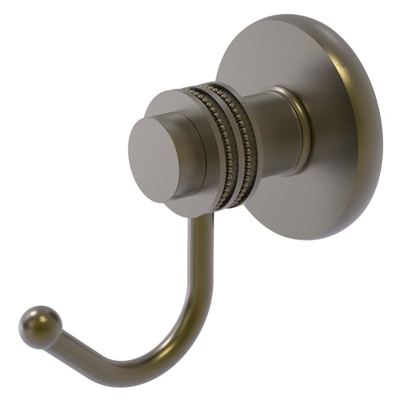 ALLIED BRASS 920D MERCURY 2 3/4 INCH ROBE HOOK WITH DOTTED ACCENTS
