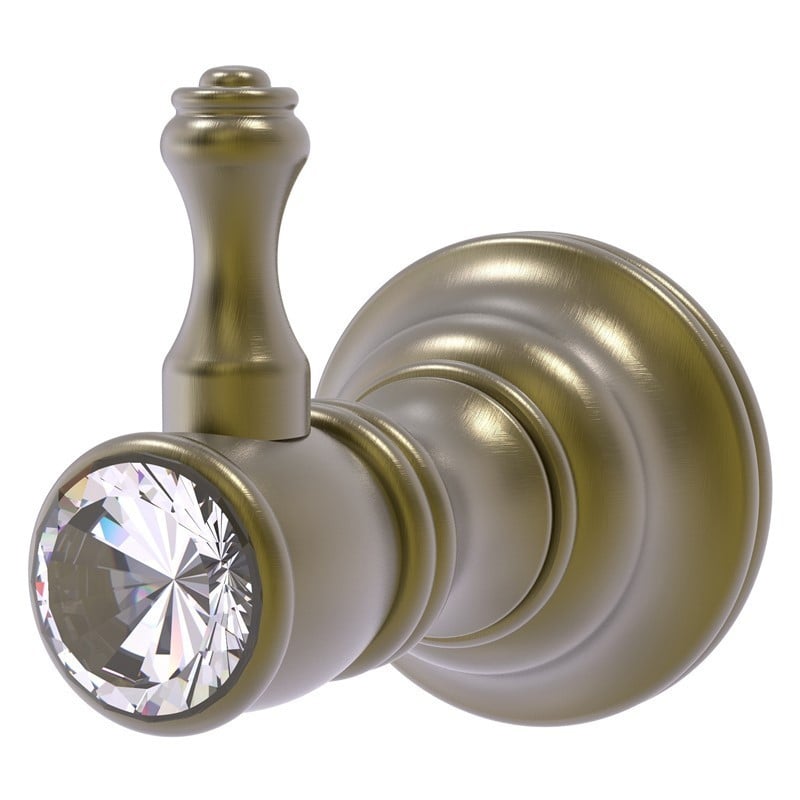 ALLIED BRASS CC-20 CAROLINA CRYSTAL 2 INCH ROBE HOOK