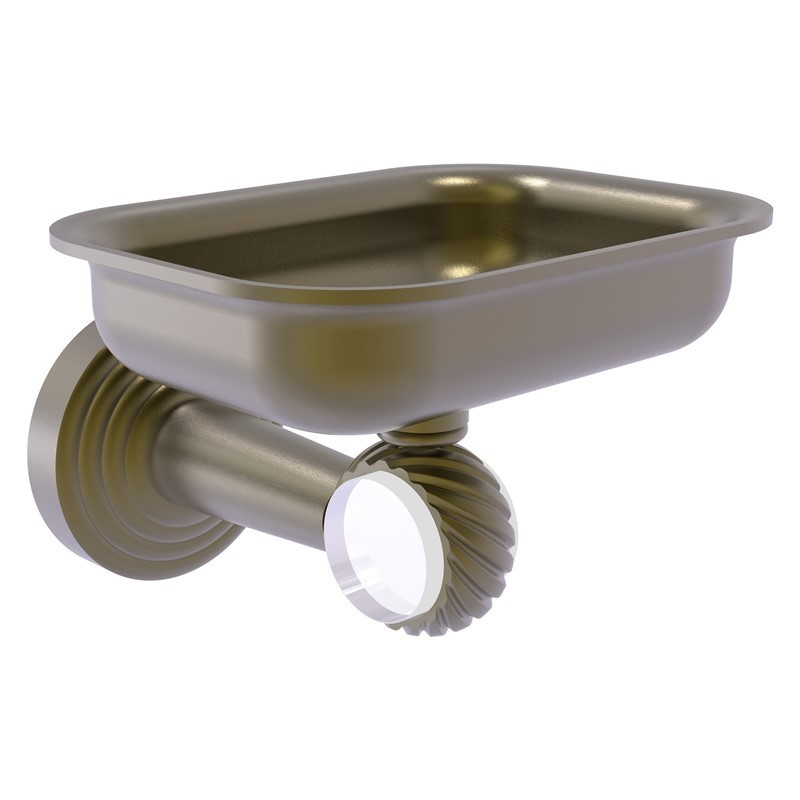 ALLIED BRASS PB-32T PACIFIC BEACH 4 3/8 INCH WALL MOUNTED SOAP DISH HOLDER WITH TWISTED ACCENTS